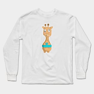 Uncomfortable Giraffe Long Sleeve T-Shirt